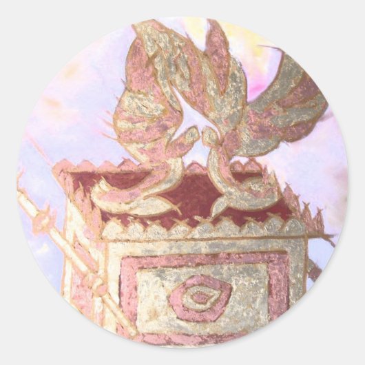 Ark van het convenant ronde sticker (Voorkant)