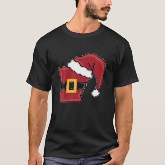 Arkansa Santa Sublimation Kerstmis T-shirt (Voorkant)