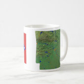 Arkansan Drapeau + Carte Mug (Devant droit)