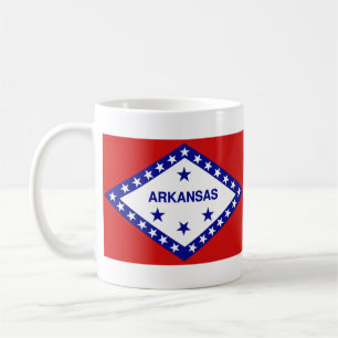 Arkansan Flag + Kaart Mok