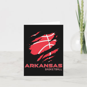 Arkansan Hoops Fan Souvenir Gift Arkansas Byske Kaart