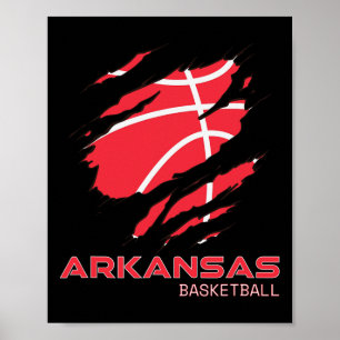 Arkansan Hoops Fan Souvenir Gift Arkansas Byske Poster