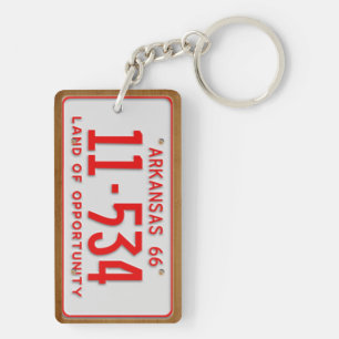 Arkansas 1966 License Bord Sleutelhanger
