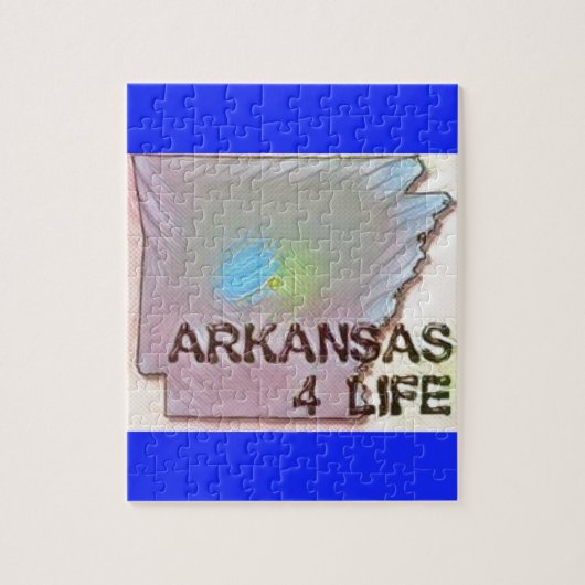 "Arkansas 4 Life" State Map Pride Design Legpuzzel (Verticaal)