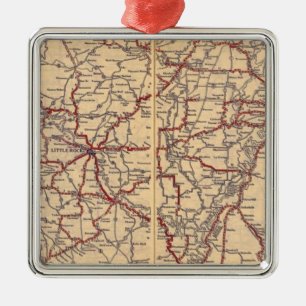 Arkansas 5 metalen ornament