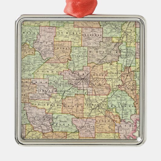 Arkansas 6 metalen ornament (Voorkant)