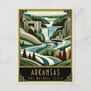 Arkansas   Art. Deco Briefkaart