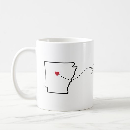 Arkansas au Texas - Coeur2Coeur Coffee Mug (Gauche)