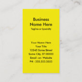 arkansas chill blur visitekaartje (Achterkant)