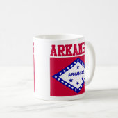 Arkansas Drapeau Mug (Devant droit)