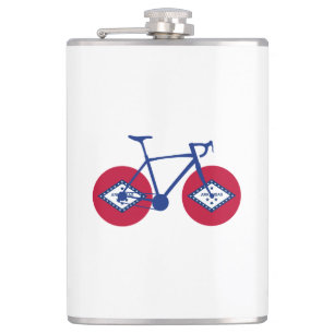 Arkansas Flag Cycling Heupfles