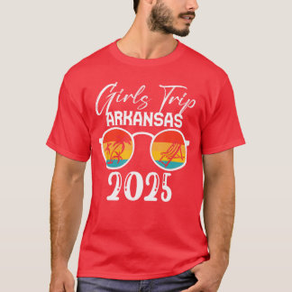 Arkansas Girls Trip 2025 Schattige strand zomervak T-shirt
