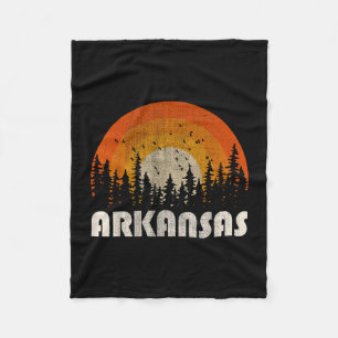 Arkansas - grappige natuur vintage wandelen 60s 70 fleece deken