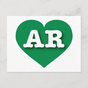 Arkansas Green Heart - Ik hou van AR Briefkaart