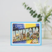 Arkansas Greetings uit de VS Briefkaart (Staand voorkant)