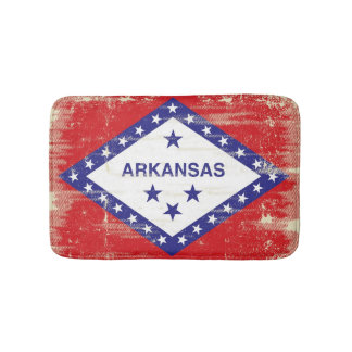 Arkansas grunge Flag Badmat