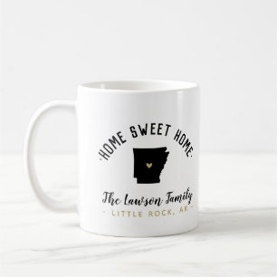 Arkansas Home Sweet Home Familie Monogram Mok