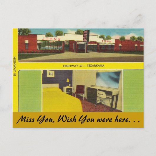 Arkansas, John's Town Motel Briefkaart (Voorkant)