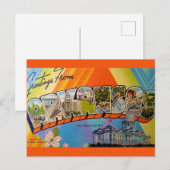 Arkansas kaart Briefkaart (Voorkant / Achterkant)