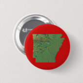 Arkansas Kaart Button (Voorkant /achterkant)