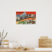 Arkansas (Landscape Scene) - Grote letter Poster (Keuken)