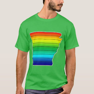 Arkansas LGBTQ Pride Flag Design Oversized T-shirt
