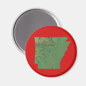 Arkansas - Magnet Carte (Recto/Verso)