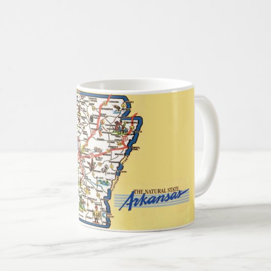 Arkansas Map Mug (Devant droit)