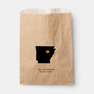 Arkansas Mariage Favor Traiter Sacs Papier Sacs Ca
