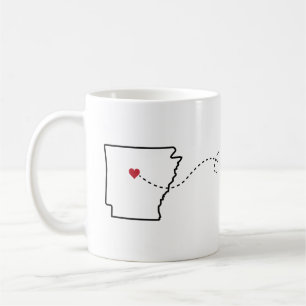 Arkansas naar Californië - Mok Heart2Heart Koffee