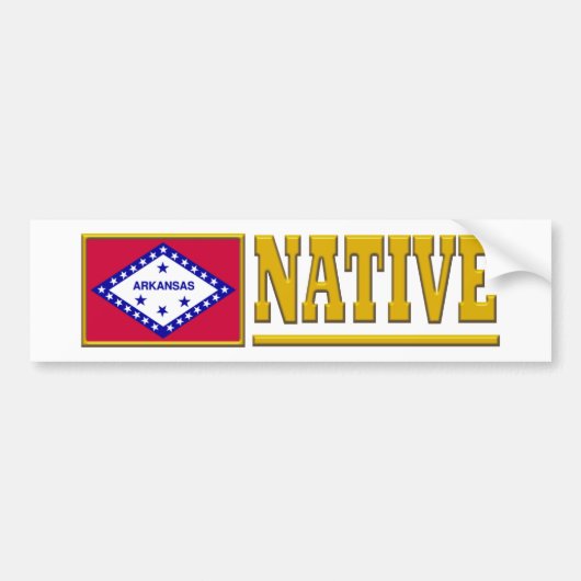 Arkansas Native Bumpersticker (Voorkant)