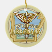 Arkansas Nurse Caduceus Ornament (Voorkant)
