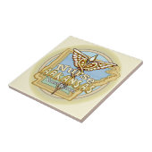 Arkansas Nurse Caduceus  tile  Tegeltje (Zijkant)