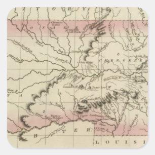 Arkansas, Oklahoma Vierkante Sticker