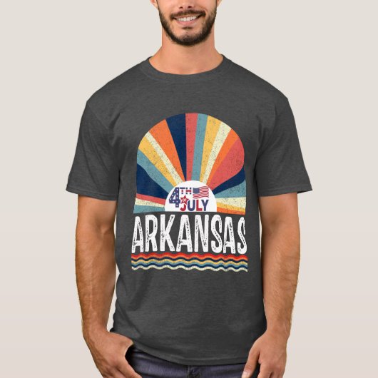 Arkansas op 4 juli t-shirt (Voorkant)