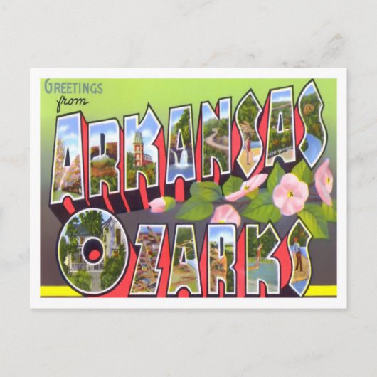 Arkansas Ozarks Big Letters Briefkaart (Voorkant)