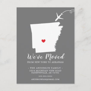 ARKANSAS-postkaart (Verplaatsende Aankondiging) Briefkaart