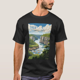 Arkansas Reis Kunst Vintage T-shirt