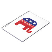 Arkansas Republican Elephant Notitieboek (Linkerzijde)