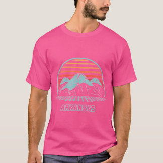 Arkansas Retro Mountain Hiking 80s Style Gift T-shirt