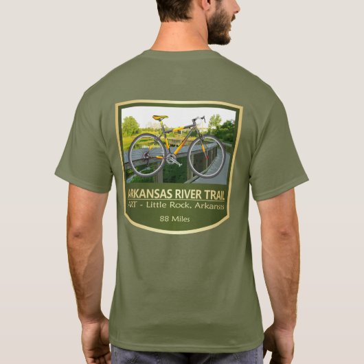 Arkansas River Trail (fiets2) T-shirt (Achterkant)