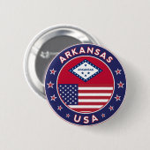 Arkansas Ronde Button 5,7 Cm (Voorkant /achterkant)