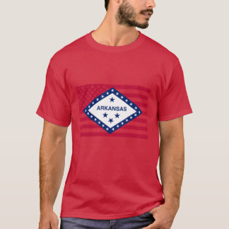 Arkansas Staatsvlag Grafisch USA Stijl Oversized T-shirt