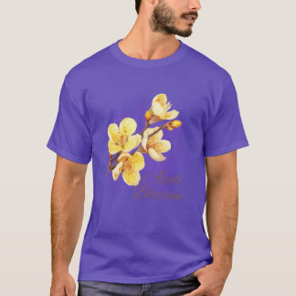 Arkansas State Apple Bloesem Bloem Waterverf Sti T-shirt