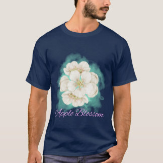 Arkansas State Apple Blossom Bloem Waterverf Sti T-shirt