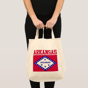 Arkansas State Flag Canvas tassen
