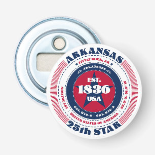 Arkansas State Information Circle Button Flesopener