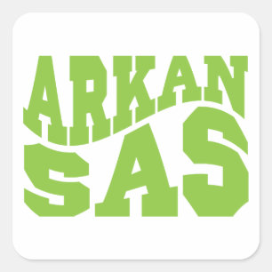 Arkansas - State Pride Vierkante Sticker