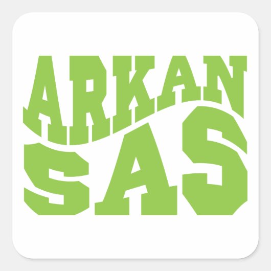 Arkansas - State Pride Vierkante Sticker (Voorkant)