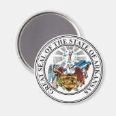 Arkansas State Seal Magneet (Voorkant / Achterkant)